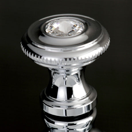 Wilshire KS7101WLL Two-Handle 3-Hole Deck Mount 4" Centerset Bathroom Faucet with Brass Pop-Up, Polished Chrome