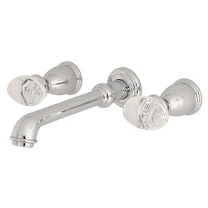 Krystal Onyx KS7121WVL Two-Handle 3-Hole Wall Mount Bathroom Faucet, Polished Chrome