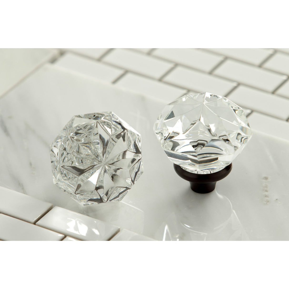 Krystal Onyx KS7125KWL Two-Handle 3-Hole Wall Mount Bathroom Faucet, Oil Rubbed Bronze