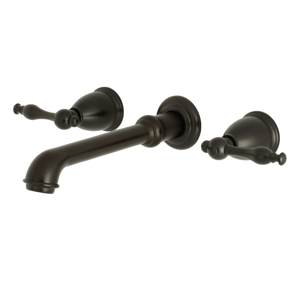 Naples KS7125NL Two-Handle 3-Hole Wall Mount Bathroom Faucet, Oil Rubbed Bronze