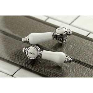 Bel-Air KS7126BPL Two-Handle 3-Hole Wall Mount Bathroom Faucet, Polished Nickel