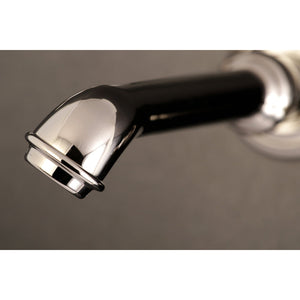 French Country KS7126TX Two-Handle 3-Hole Wall Mount Bathroom Faucet, Polished Nickel