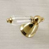 Wilshire KS7127WLL Two-Handle 3-Hole Wall Mount Bathroom Faucet, Brushed Brass