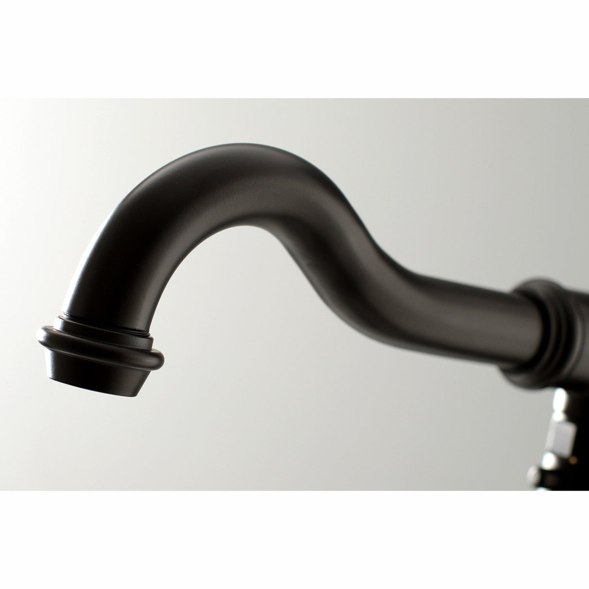 English Country KS7130ABL Single-Handle 1-Hole Freestanding Tub Faucet with Hand Shower, Matte Black