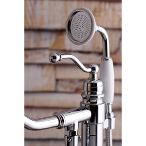 English Country KS7131ABL Single-Handle 1-Hole Freestanding Tub Faucet with Hand Shower, Polished Chrome