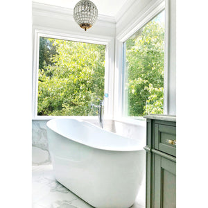 English Country KS7131ABL Single-Handle 1-Hole Freestanding Tub Faucet with Hand Shower, Polished Chrome