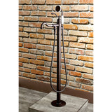 English Country KS7135ABL Single-Handle 1-Hole Freestanding Tub Faucet with Hand Shower, Oil Rubbed Bronze