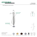 Kaiser KS7135DKL Single-Handle 1-Hole Freestanding Tub Faucet with Hand Shower, Oil Rubbed Bronze