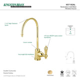 Restoration KS7192AL Single-Handle 1-Hole Deck Mount Water Filtration Faucet, Polished Brass