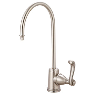 Royale KS7198FL Single-Handle 1-Hole Deck Mount Water Filtration Faucet, Brushed Nickel