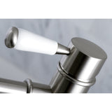 Paris KS7218DPL Single-Handle 1-Hole Deck Mount Vessel Faucet, Brushed Nickel