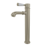 Paris KS7218DPL Single-Handle 1-Hole Deck Mount Vessel Faucet, Brushed Nickel