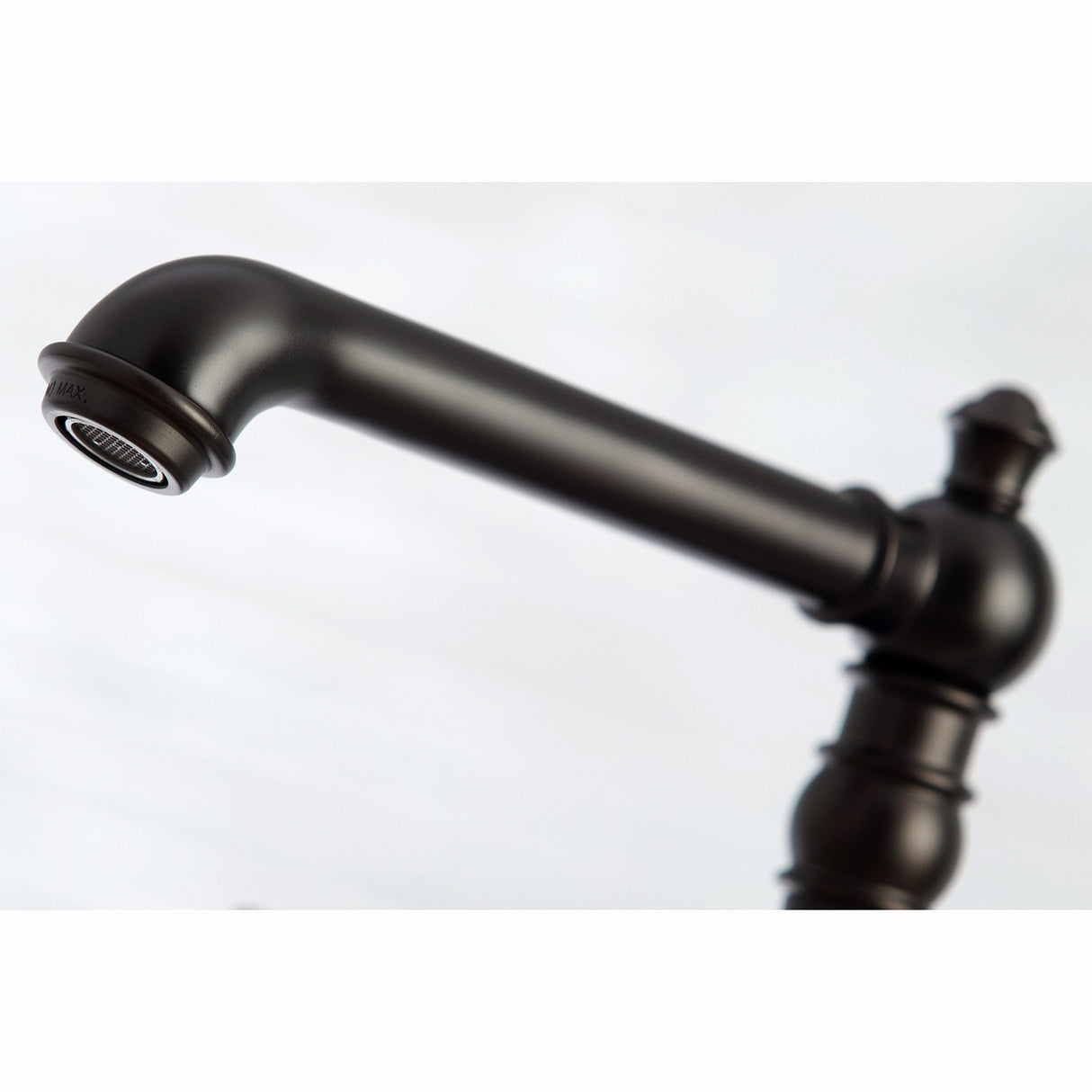 English Country KS7275ALBS Two-Handle 4-Hole Deck Mount Bridge Kitchen Faucet with Side Sprayer, Oil Rubbed Bronze