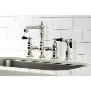 Duchess KS7276PKLBS Bridge Kitchen Faucet, Polished Nickel