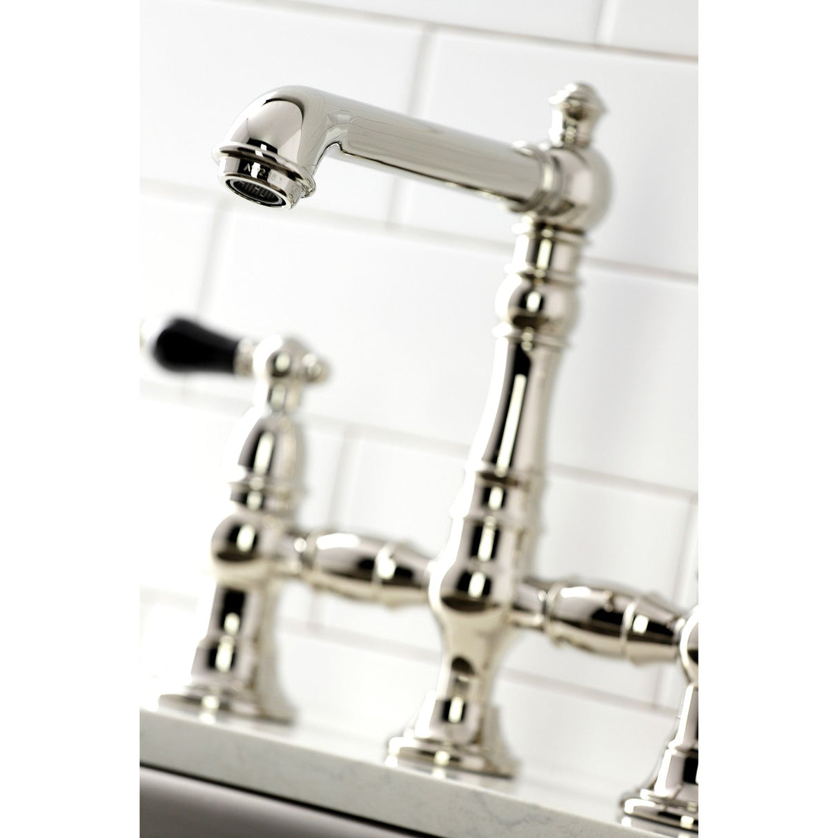 Duchess KS7276PKLBS Bridge Kitchen Faucet, Polished Nickel