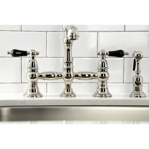 Duchess KS7276PKLBS Bridge Kitchen Faucet, Polished Nickel