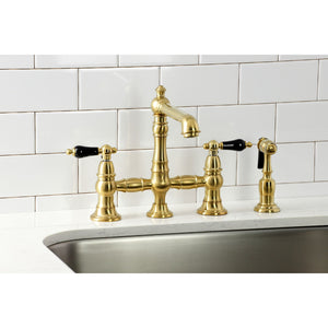 Duchess KS7277PKLBS Bridge Kitchen Faucet, Brushed Brass