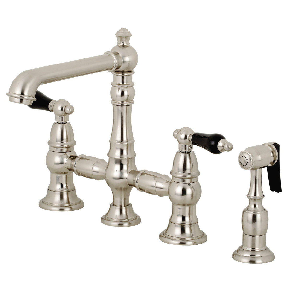 Duchess KS7278PKLBS Bridge Kitchen Faucet, Brushed Nickel