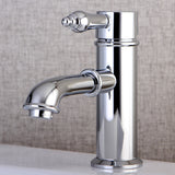 Paris KS7411AL Single-Handle 1-Hole Deck Mount Bathroom Faucet with Brass Pop-Up, Polished Chrome