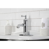 Paris KS7411BL Single-Handle 1-Hole Deck Mount Bathroom Faucet with Brass Pop-Up, Polished Chrome