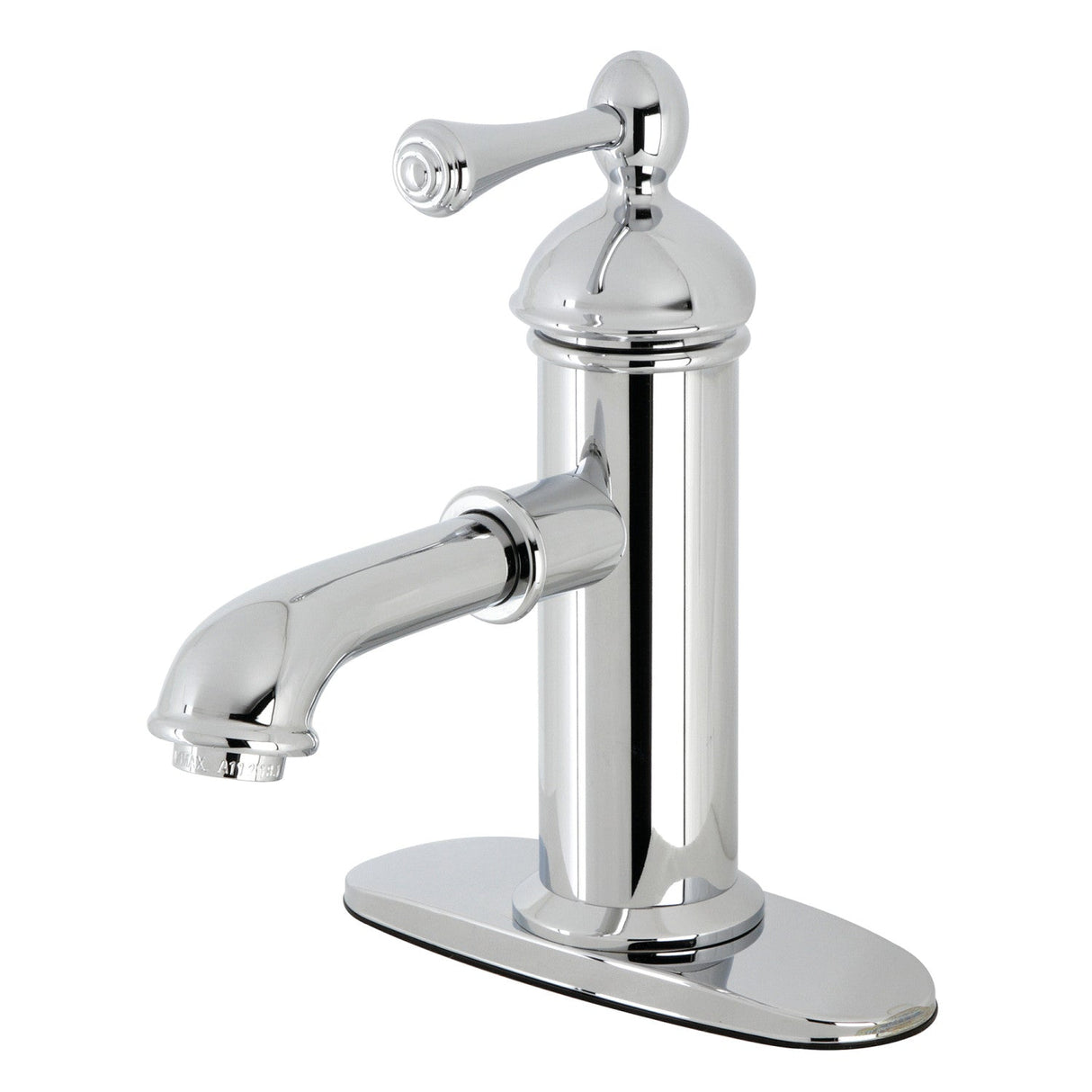 Paris KS7411BL Single-Handle 1-Hole Deck Mount Bathroom Faucet with Brass Pop-Up, Polished Chrome