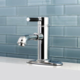 Kaiser KS7411DKL Single-Handle 1-Hole Deck Mount Bathroom Faucet with Brass Pop-Up, Polished Chrome