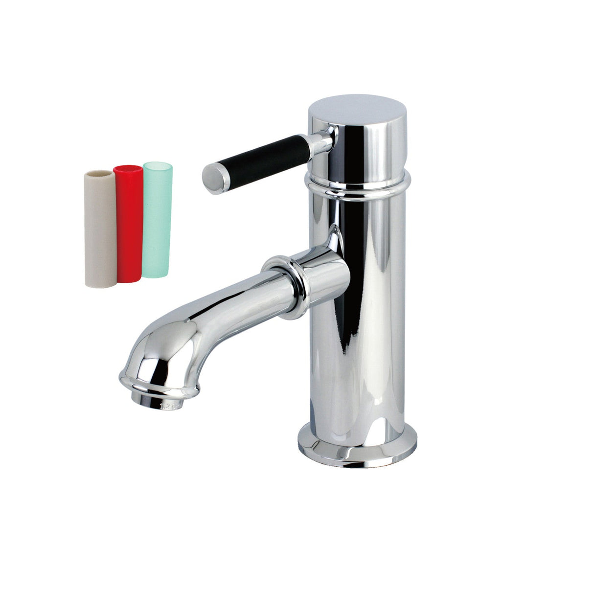 Kaiser KS7411DKL Single-Handle 1-Hole Deck Mount Bathroom Faucet with Brass Pop-Up, Polished Chrome