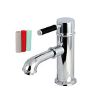 Kaiser KS7411DKL Single-Handle 1-Hole Deck Mount Bathroom Faucet with Brass Pop-Up, Polished Chrome