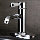 Paris KS7411DPL Single-Handle 1-Hole Deck Mount Bathroom Faucet with Brass Pop-Up, Polished Chrome