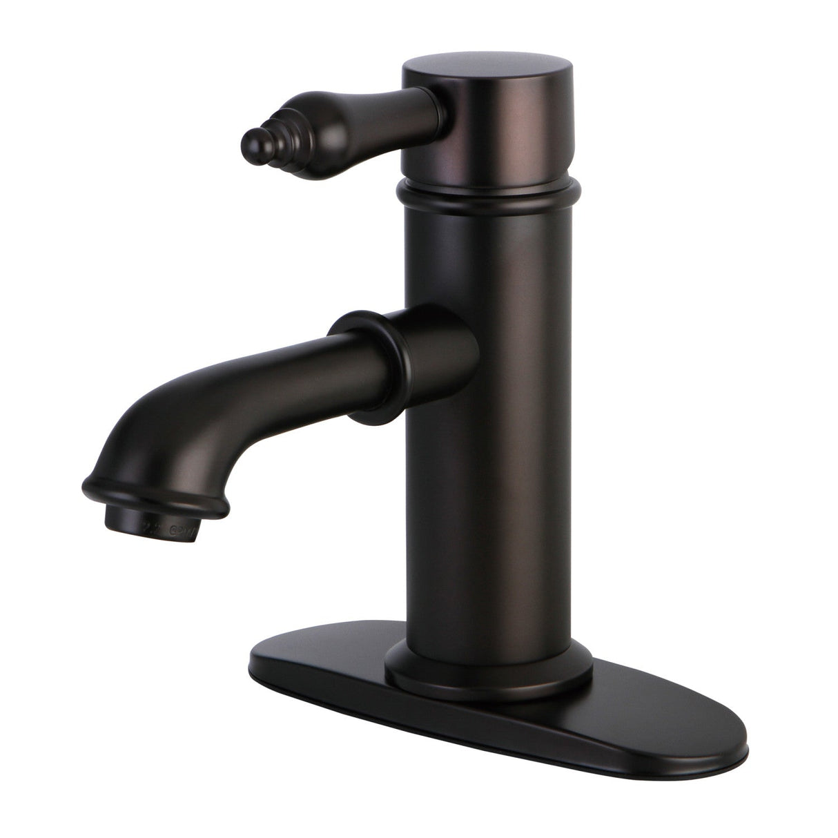 Paris KS7415AL Single-Handle 1-Hole Deck Mount Bathroom Faucet with Brass Pop-Up, Oil Rubbed Bronze
