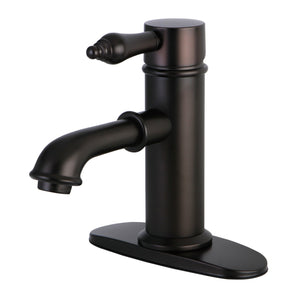 Paris KS7415AL Single-Handle 1-Hole Deck Mount Bathroom Faucet with Brass Pop-Up, Oil Rubbed Bronze