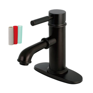 Kaiser KS7415DKL Single-Handle 1-Hole Deck Mount Bathroom Faucet with Brass Pop-Up, Oil Rubbed Bronze