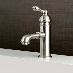 American Classic KS7418ACL Single-Handle 1-Hole Deck Mount Bathroom Faucet with Brass Pop-Up, Brushed Nickel
