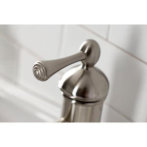 Paris KS7418BL Single-Handle 1-Hole Deck Mount Bathroom Faucet with Brass Pop-Up, Brushed Nickel