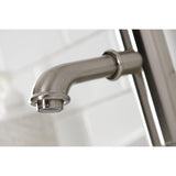 Paris KS7418BL Single-Handle 1-Hole Deck Mount Bathroom Faucet with Brass Pop-Up, Brushed Nickel