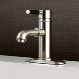 Kaiser KS7418DKL Single-Handle 1-Hole Deck Mount Bathroom Faucet with Brass Pop-Up, Brushed Nickel