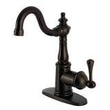 English Vintage KS7495BL Single-Handle 1-Hole Deck Mount Bar Faucet, Oil Rubbed Bronze