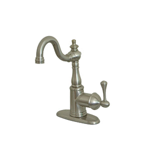English Vintage KS7498BL Single-Handle 1-Hole Deck Mount Bar Faucet, Brushed Nickel