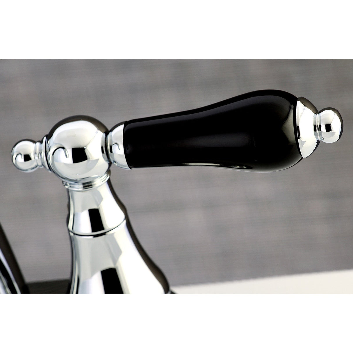 Duchess KS7611PKL Two-Handle 3-Hole Deck Mount 4" Centerset Bathroom Faucet with Brass Pop-Up, Polished Chrome