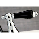 Duchess KS7611PKL Two-Handle 3-Hole Deck Mount 4" Centerset Bathroom Faucet with Brass Pop-Up, Polished Chrome