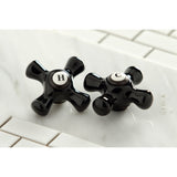 Duchess KS7615PKX Two-Handle 3-Hole Deck Mount 4" Centerset Bathroom Faucet with Brass Pop-Up, Oil Rubbed Bronze