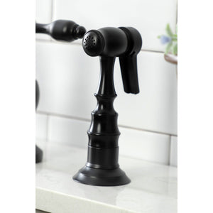 Tudor KS7790TALBS Deck Mount Bridge Kitchen Faucet, Matte Black