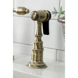 Tudor KS7793TALBS Deck Mount Bridge Kitchen Faucet, Antique Brass