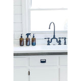 Tudor KS7795TALBS Two-Handle 3-Hole Deck Mount Bridge Kitchen Faucet with Brass Sprayer, Oil Rubbed Bronze