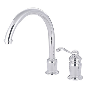 Templeton KS7821TLLS Single-Handle 2-Hole Deck Mount Widespread Kitchen Faucet, Polished Chrome
