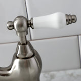 English Country KS7978PL Two-Handle 3-Hole Deck Mount Bridge Bathroom Faucet with Brass Pop-Up, Brushed Nickel
