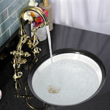English Country KS7992AL Two-Handle 3-Hole Deck Mount Bridge Bathroom Faucet with Brass Pop-Up, Polished Brass