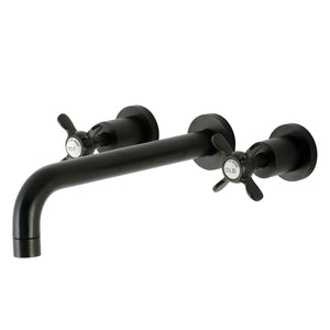 Essex KS8020BEX Two-Handle 3-Hole Wall Mount Roman Tub Faucet, Matte Black