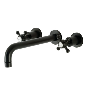 Metropolitan KS8020BX Two-Handle 3-Hole Wall Mount Roman Tub Faucet, Matte Black