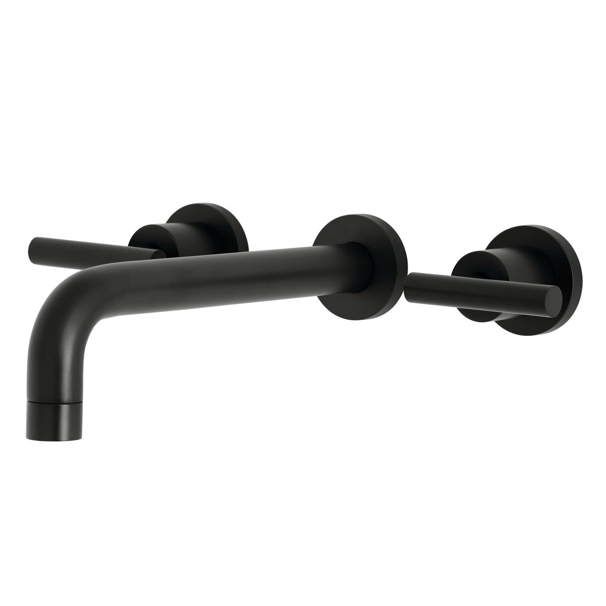 Manhattan KS8020CML Two-Handle 3-Hole Wall Mount Roman Tub Faucet, Matte Black